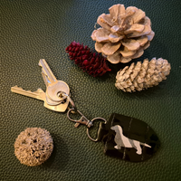 Keychain Dachshund Glossy Croc - Zerba