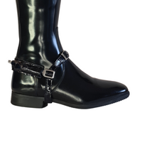 Spurs set Glossy Croc Black 